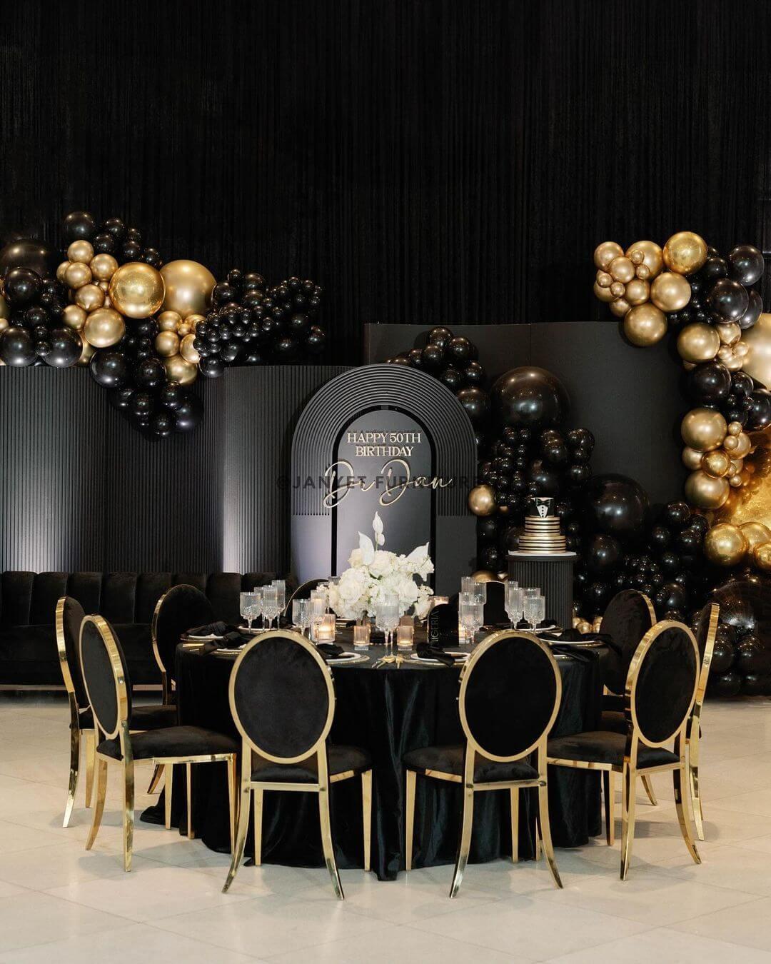 Elevate Your Events with Black Tones