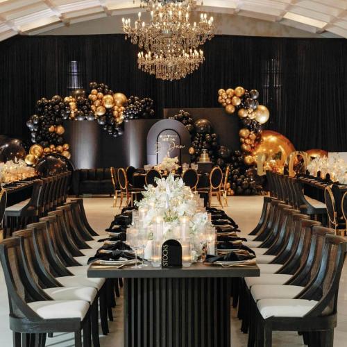 Elevate Your Events with Black Tones