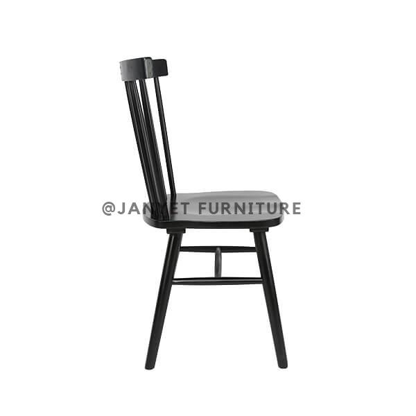 JYWC070 | Black Wood Dining Chair
