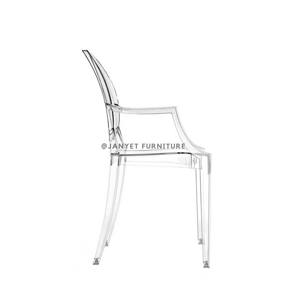 JYCC054 | Clear Armrest Chair