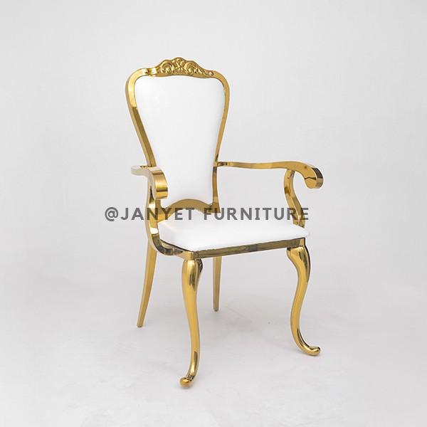 JYS013 | Gold Stainless Steel Chair