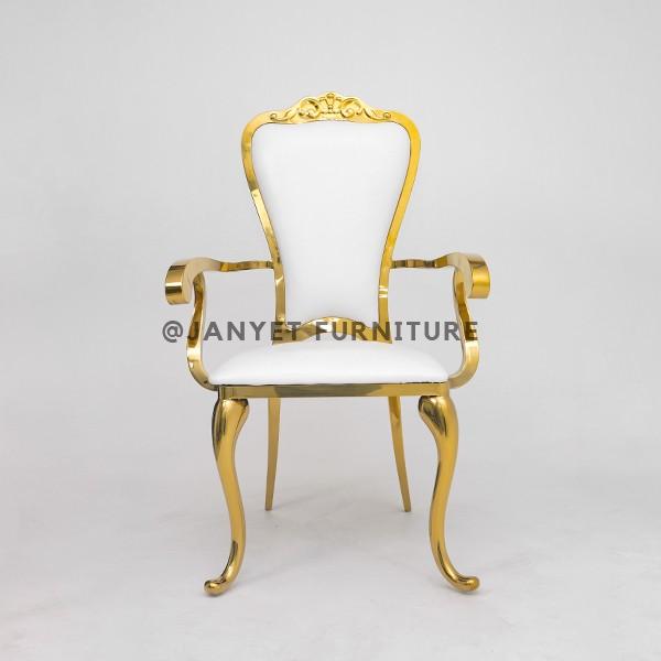 JYS013 | Gold Stainless Steel Chair