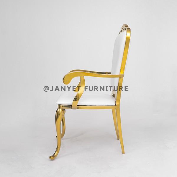 JYS013 | Gold Stainless Steel Chair