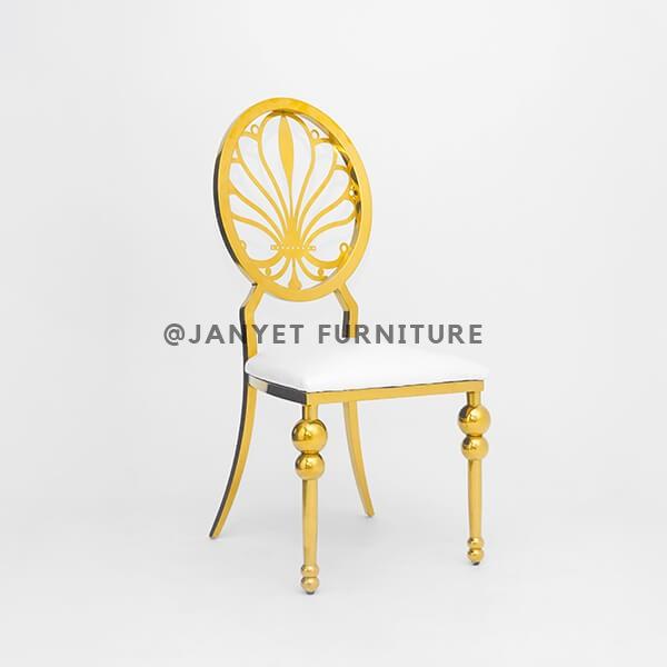 JYS011 | Gold Stainless Steel Wedding Chair