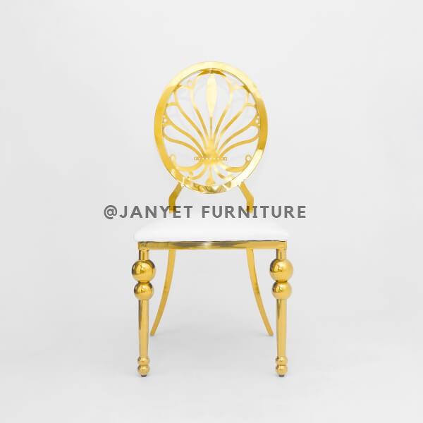 JYS011 | Gold Stainless Steel Wedding Chair