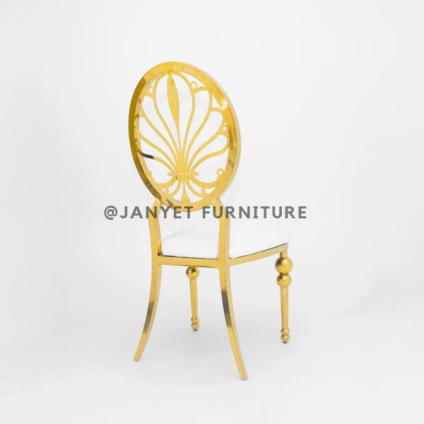 JYS011 | Gold Stainless Steel Wedding Chair