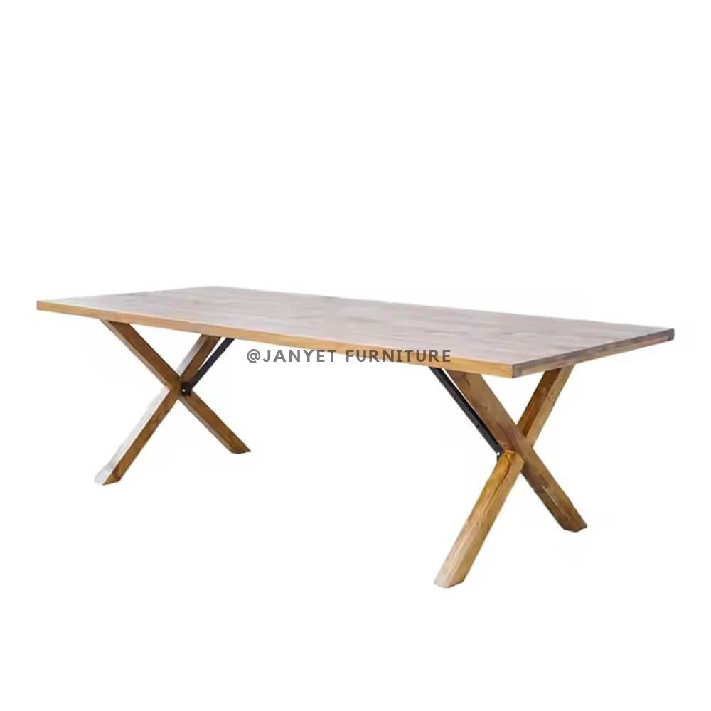 JYWT009 | Cross Leg Rectangle Farm Table