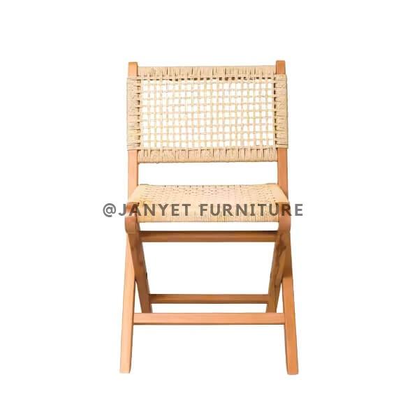 JYWC060 | Rope Folding Chair Wood