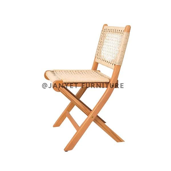 JYWC060 | Rope Folding Chair Wood