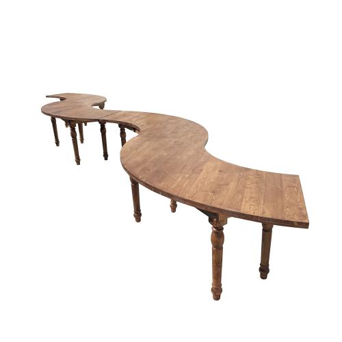 JYWT011 | Serpentine Farm Table