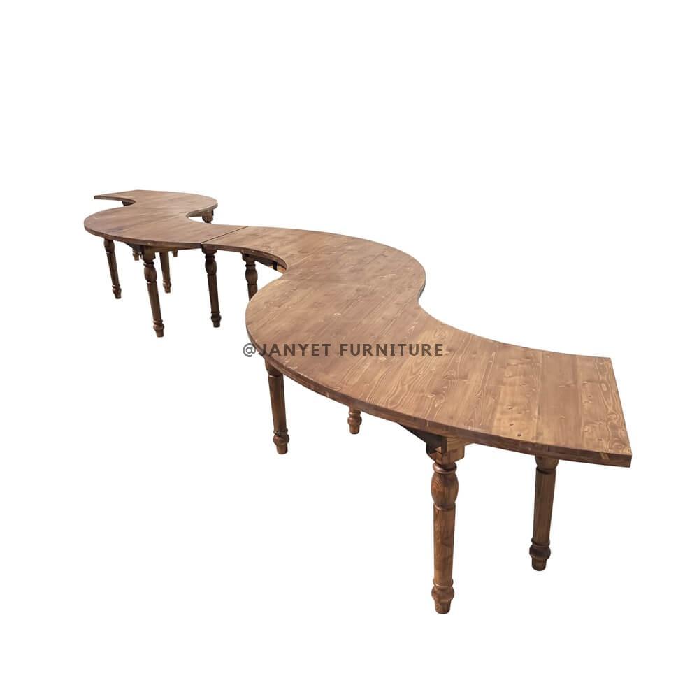 JYWT011 | Serpentine Farm Table