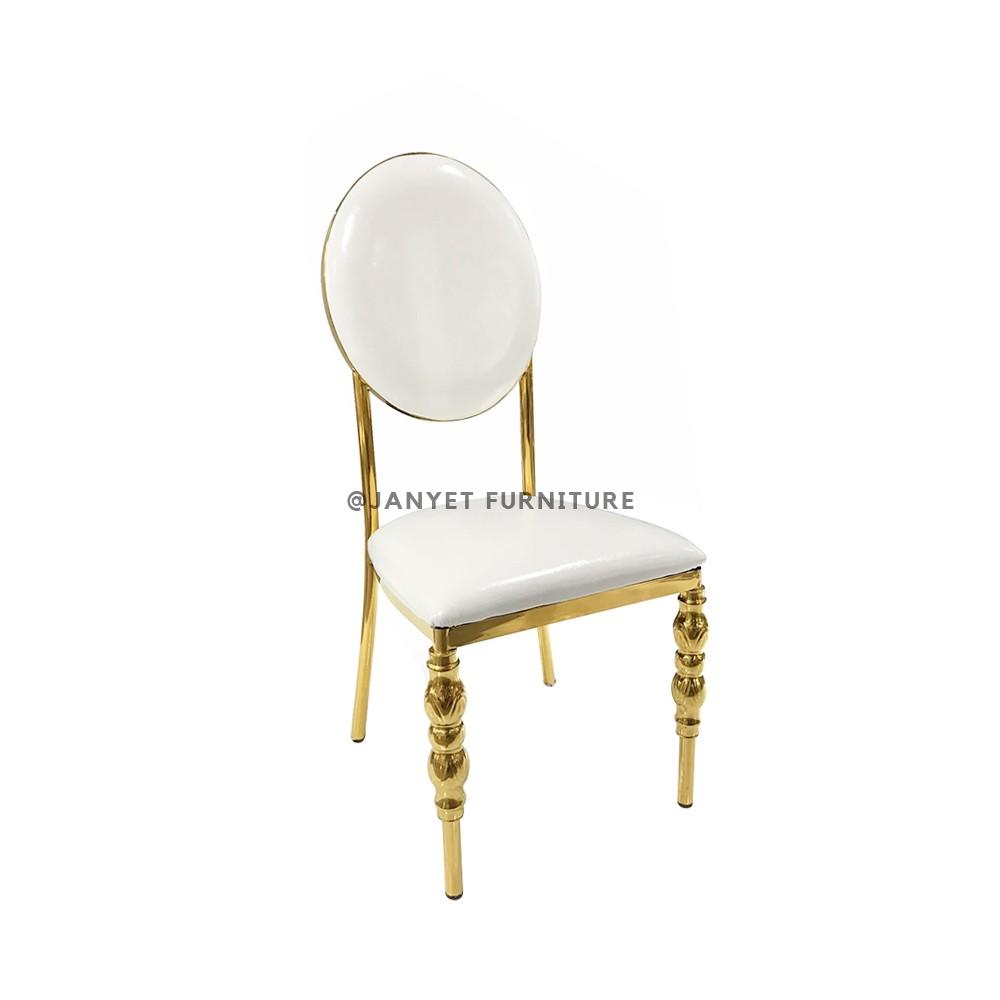 JYS024 | Stainless Steel Chair Gold JYS024 | Stainless Steel Chair Gold - Image 1