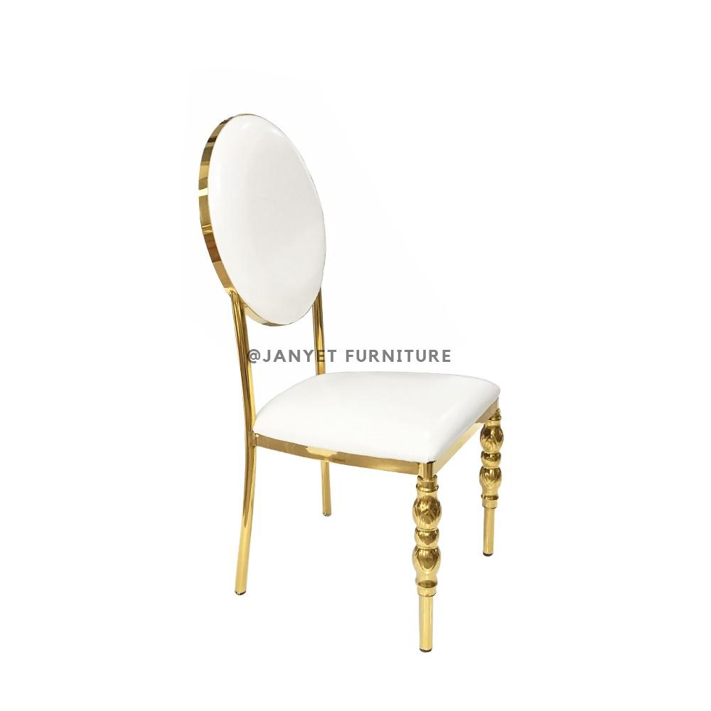 JYS024 | Stainless Steel Chair Gold JYS024 | Stainless Steel Chair Gold - Image 2