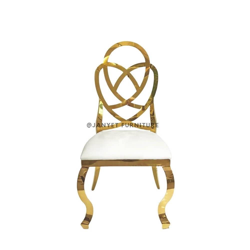 JYS023 | Stainless Steel Gold Chair