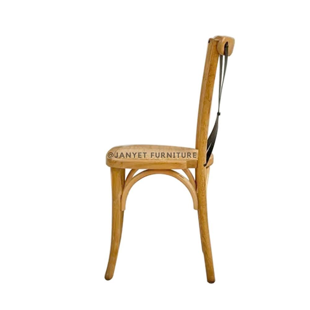 JYWC028 | Metal Back Wood Cross Back Chair